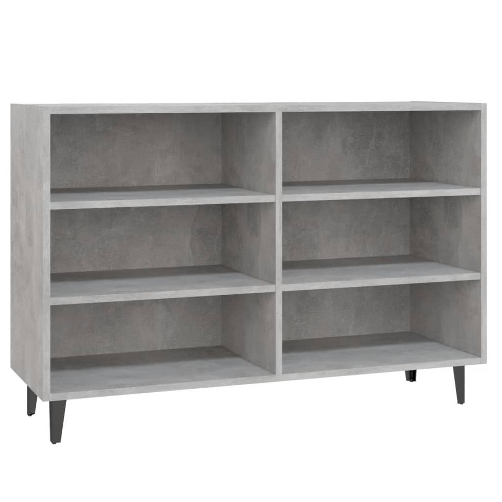 vidaXL Sideboard Concrete Gray 40.7