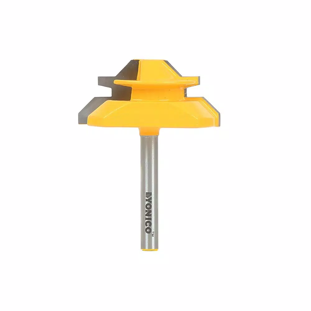 Yonico Lock Miter up to 3/4 in. Stock Carbide Tipped Router Bit and#8211; XDC Depot - Mycitystee