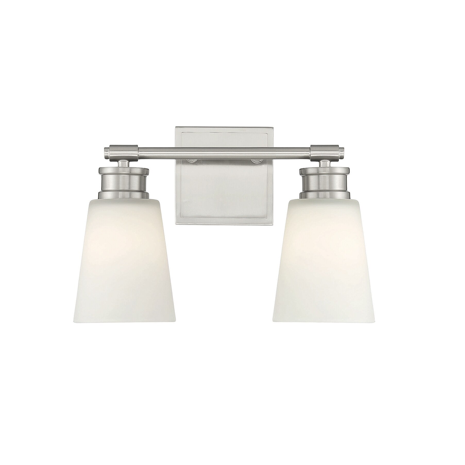 Trade Winds Billie 2-Light Bathroom Vanity Light in Brushed Nickel - Mycitystee