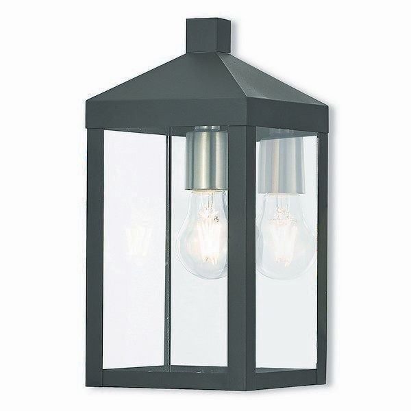 Livex Lighting Outdoor Wall Lantern 1 Light Black - Mycitystee