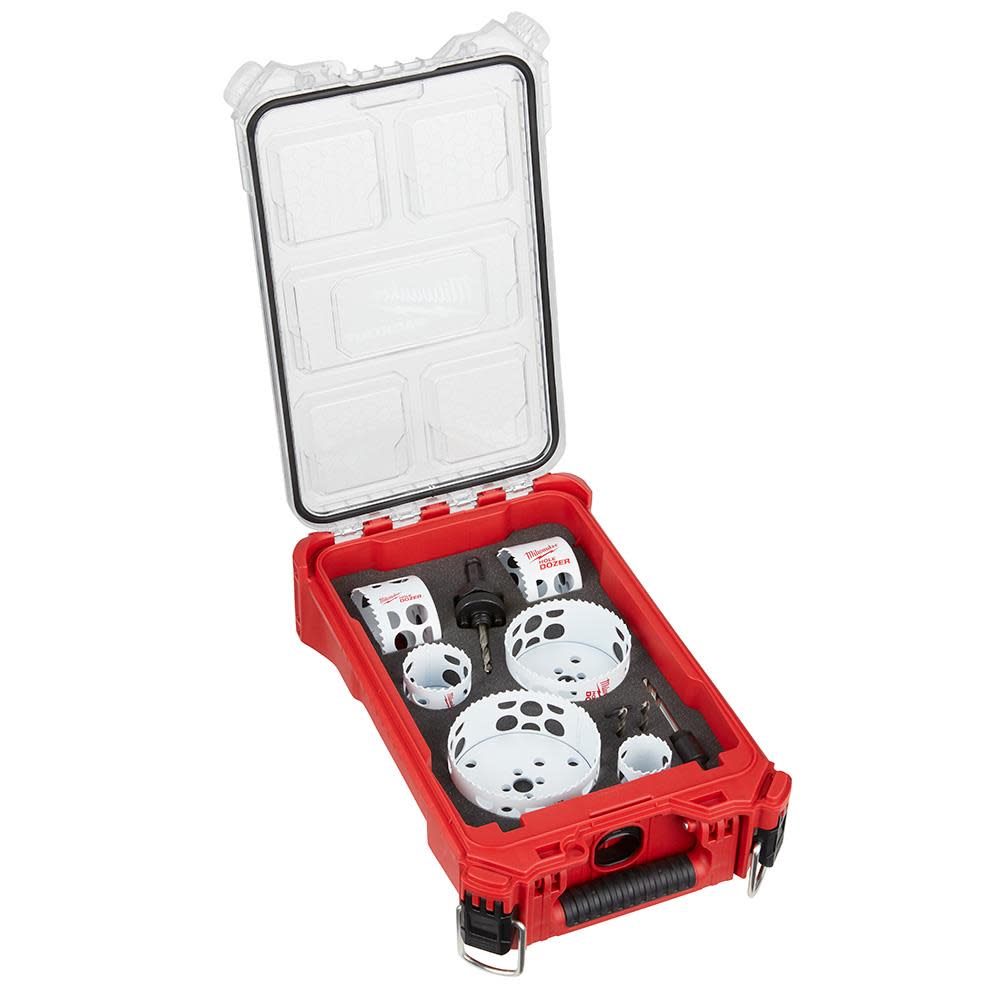 Milwaukee HOLE DOZER Bi-Metal Hole Saw Kit with PACKOUT Compact Organizer - 10PC 49-22-5606 from Milwaukee - Mycitystee