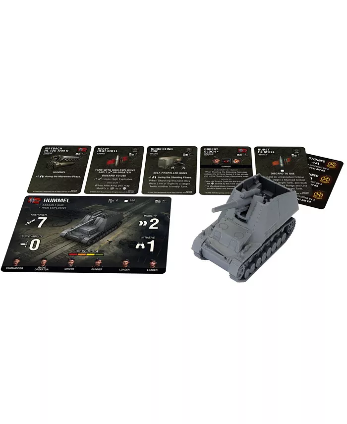 Gale Force Nine World of Tanks German Hummel Wave 8 Attack Blaster Expansion， Miniatures Game 7 Piece Set - Mycitystee