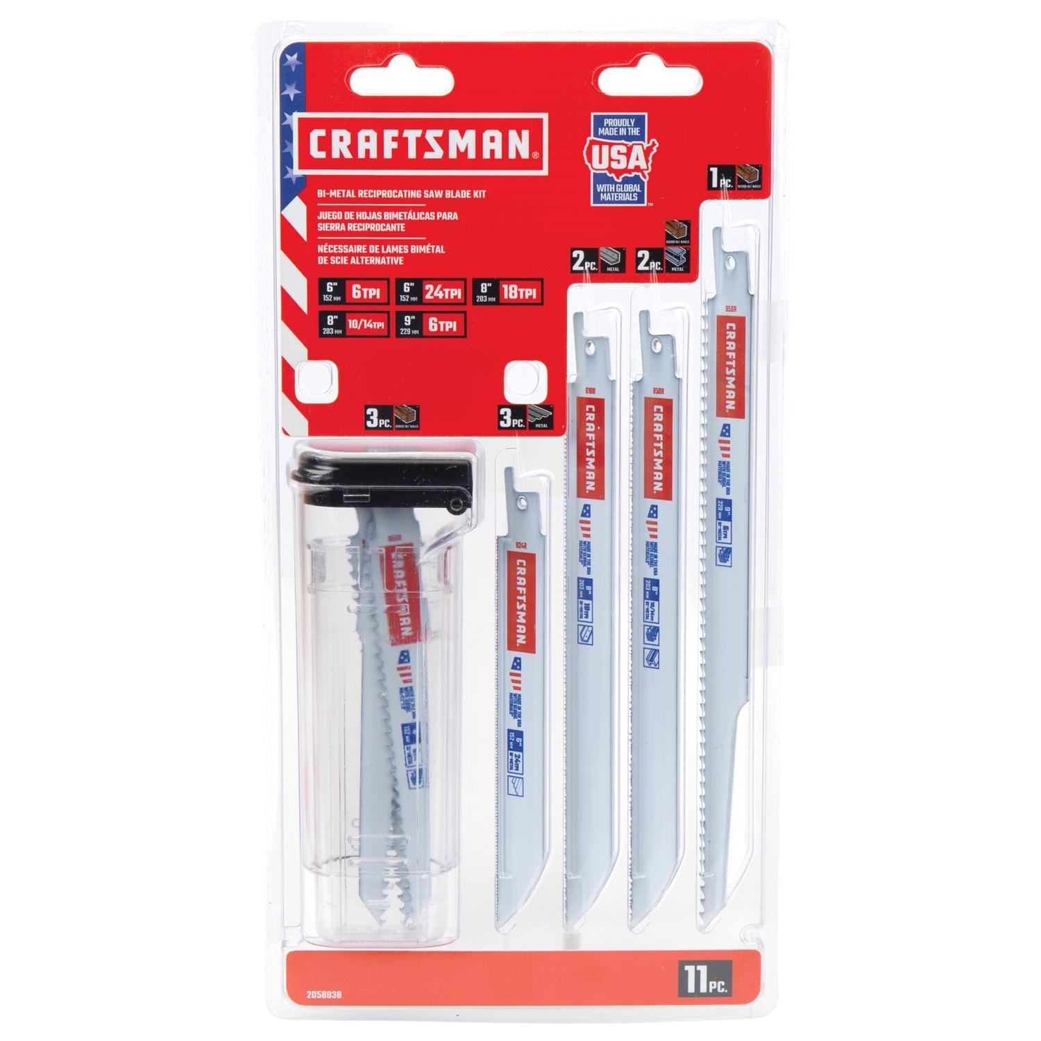 Craftsman Bi-Metal Reciprocating Saw Blade Set 11 pc - Mycitystee