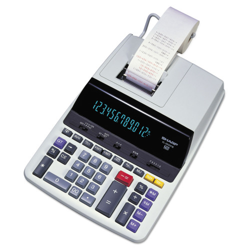 Sharp EL2630PIII Two-Color Printing Calculator， Black/Red Print， 4.8 Lines/Sec - Mycitystee