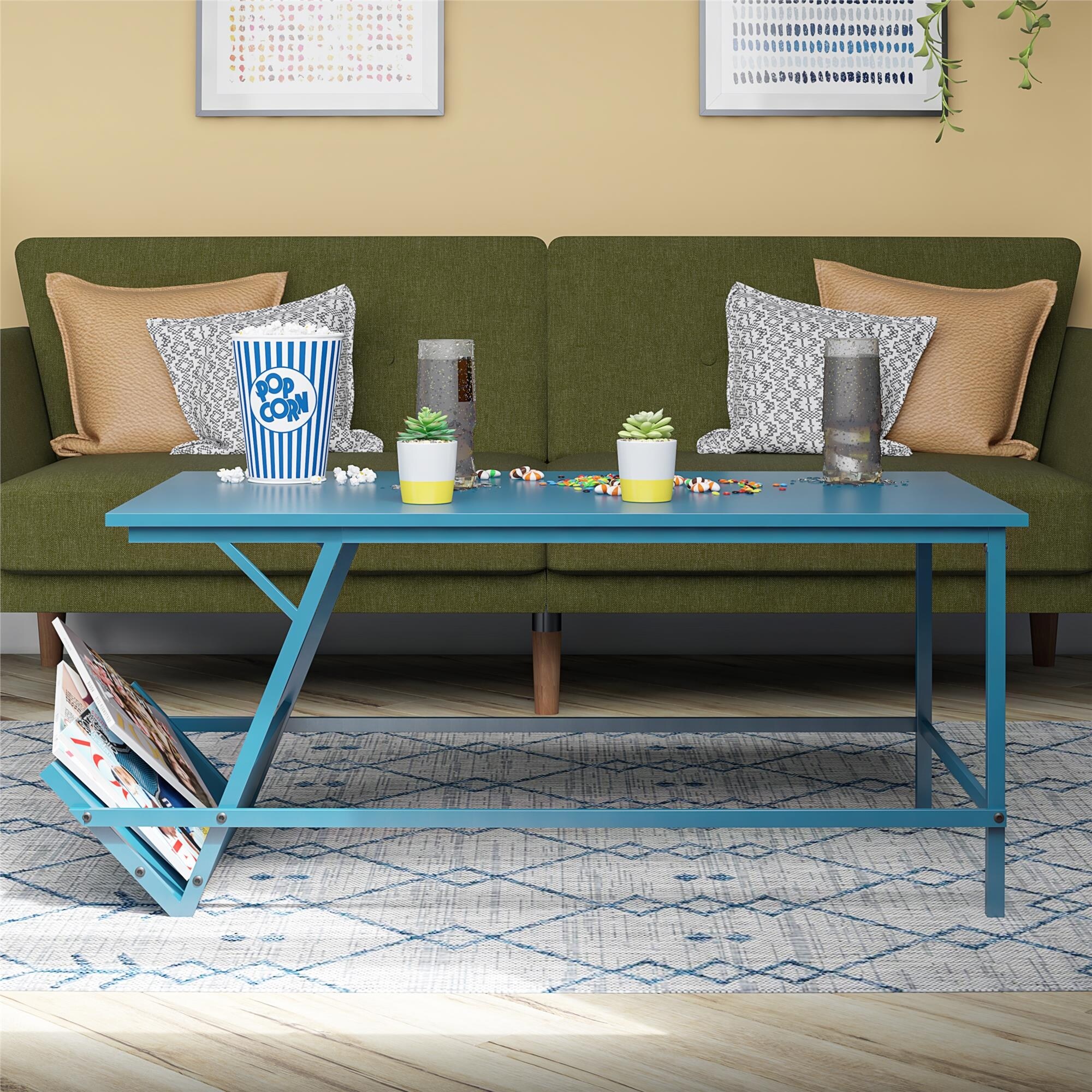 The Novogratz Regal Blue Coffee Table - Mycitystee