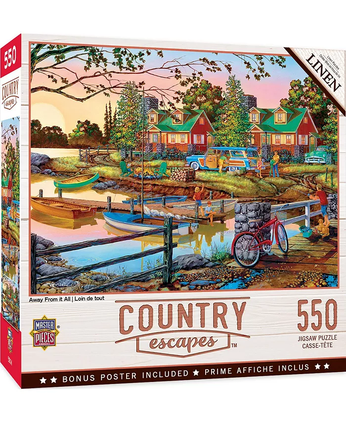 MasterPieces Puzzles Country Escapes - Away from It All 550 Piece Puzzle - Mycitystee