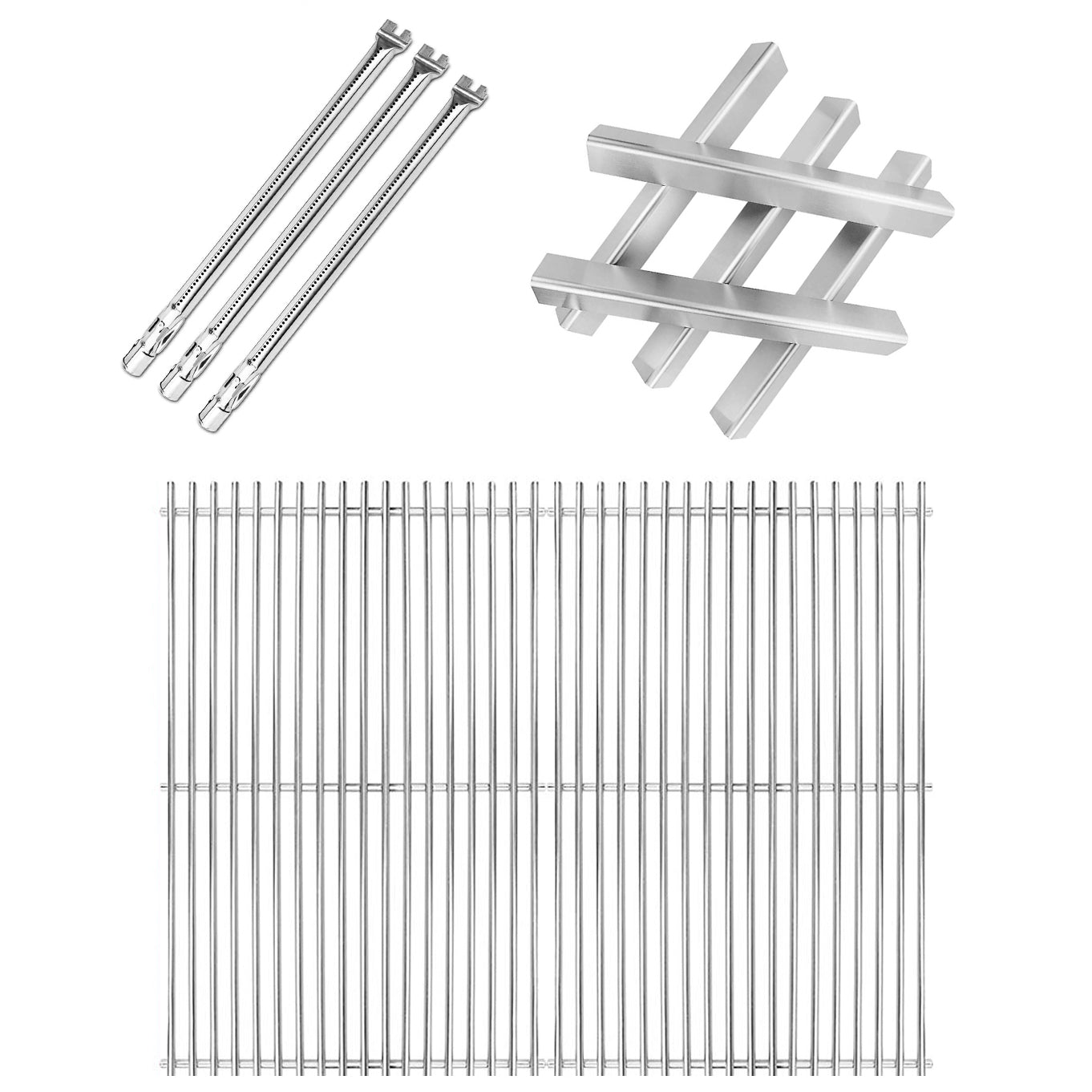 Burner 62752 + Flavorizer Bar 7620 + Grate 7528 Kit for Weber Genesis E/S310, E/S320, E/S330, EP/CEP310, EP/CEP320, CEP330 Front Control Knob Grills , - Mycitystee
