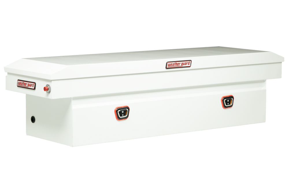 Weather Guard Saddle Truck Tool Box Steel Standard White - Mycitystee