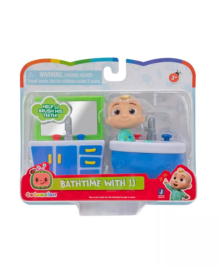 Cocomelon Bath Time With Jj Playtime Set， 3 Pieces - Mycitystee