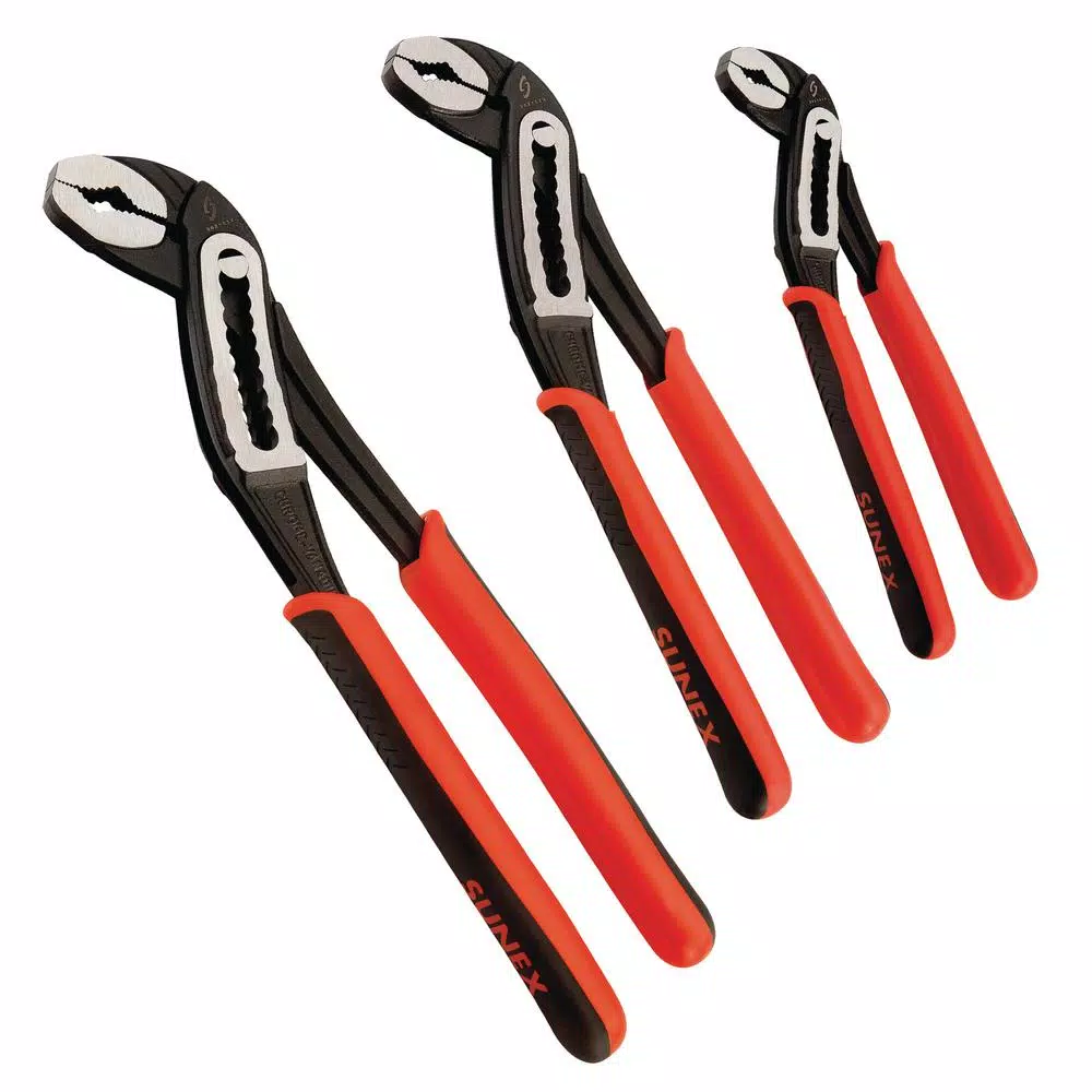 SUNEX TOOLS Slip Joint Water Pump Pliers Set (3-Piece) and#8211; XDC Depot - Mycitystee