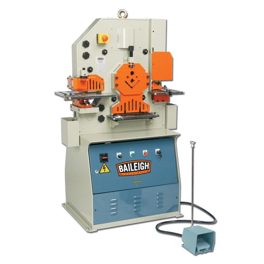 Baileigh SW-501 Ironworker Machine 50 Ton 5 Stations Hydraulic - Mycitystee
