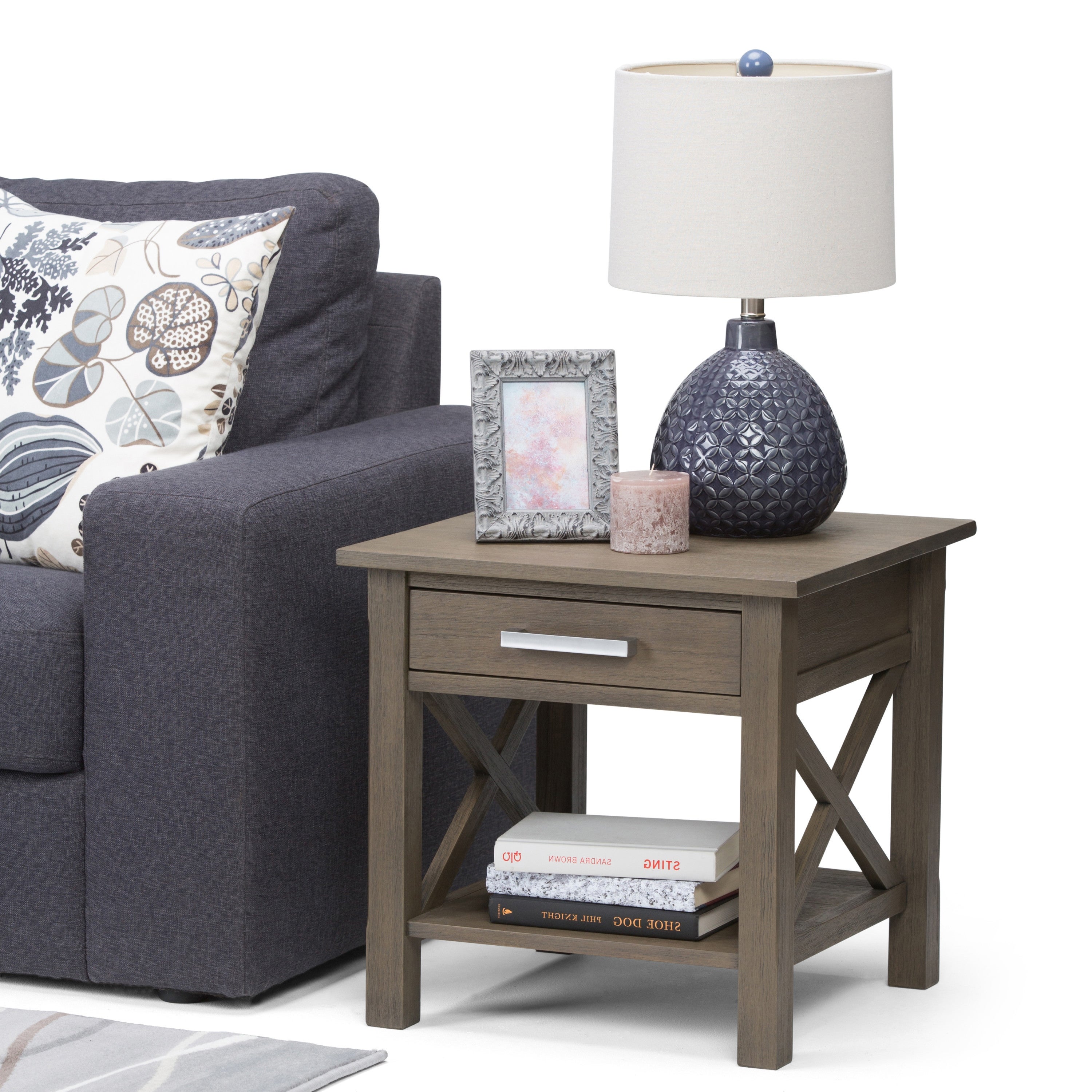 WYNDENHALL Waterloo SOLID WOOD 21 inch Wide Square Contemporary End Side Table - 21 inch Wide - Mycitystee