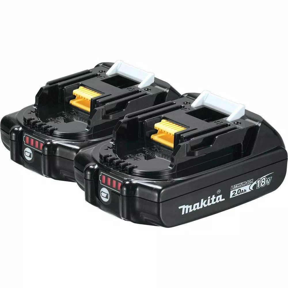 Makita 18-Volt LXT Lithium-Ion Compact Battery Pack 2.0Ah with Fuel Gauge (2-Pack) and#8211; XDC Depot - Mycitystee