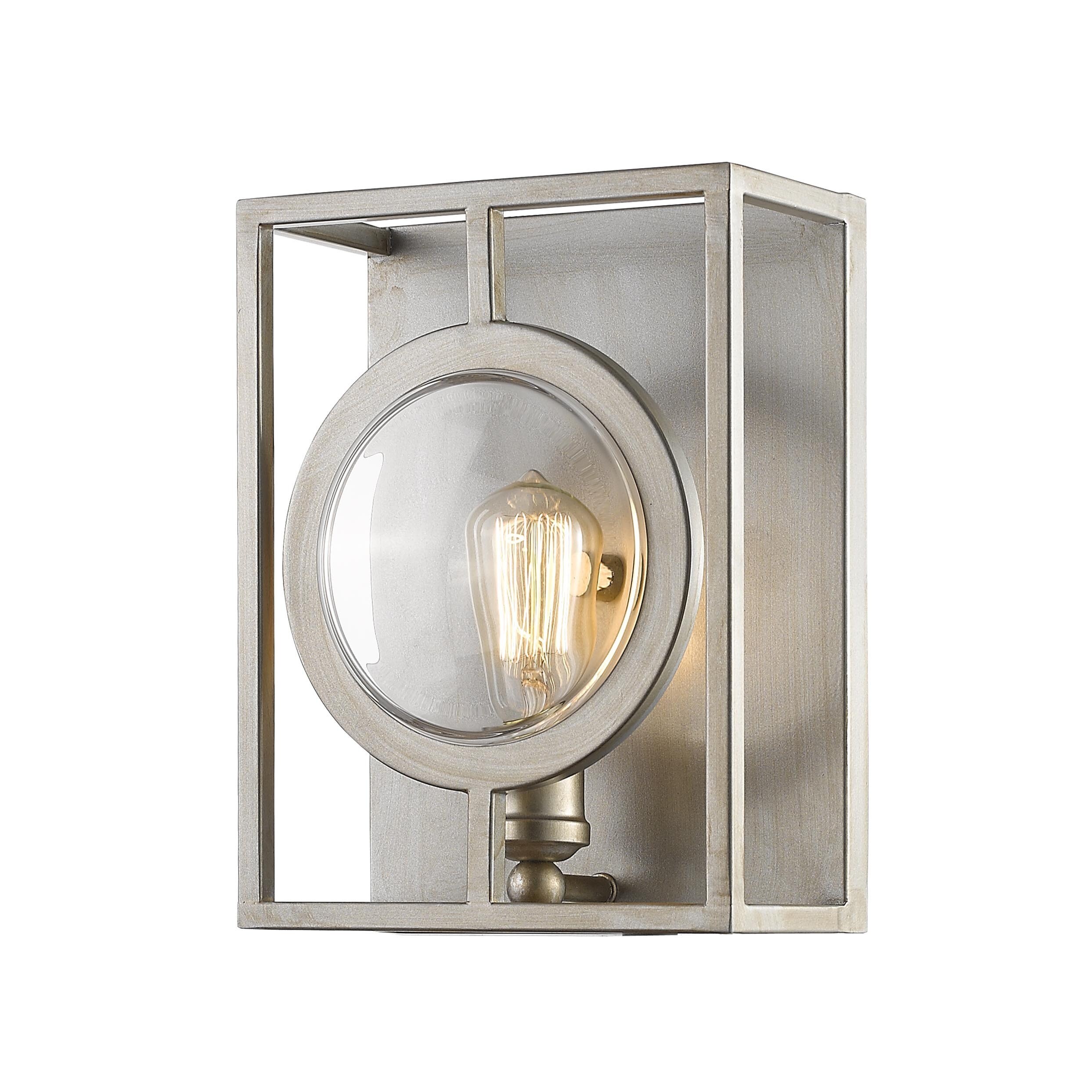 Avery Home Lighting Port Antique Silver 1 Light Wall Sconce - Mycitystee