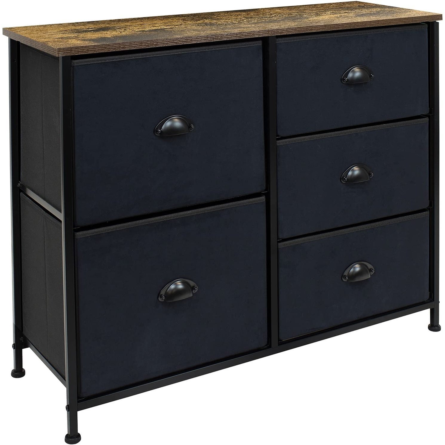 Dresser w/ 5 Drawers - Furniture Storage Tower Unit for Home， Bedroom - - 34537473 - Mycitystee