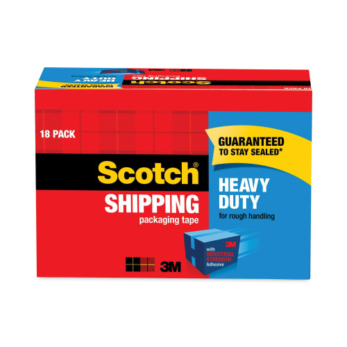 Scotch 3850 Heavy-Duty Packaging Tape Cabinet Pack， 3
