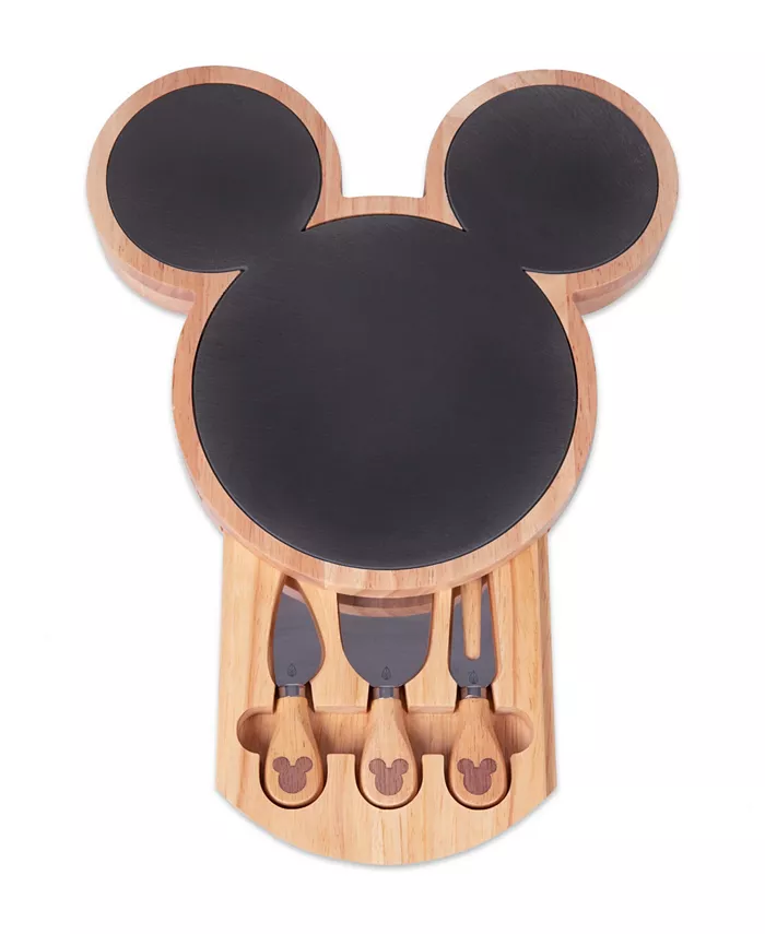 Toscana Disney's Mickey Mouse Slate Charcuterie Board with Cheese Knife Set - Mycitystee