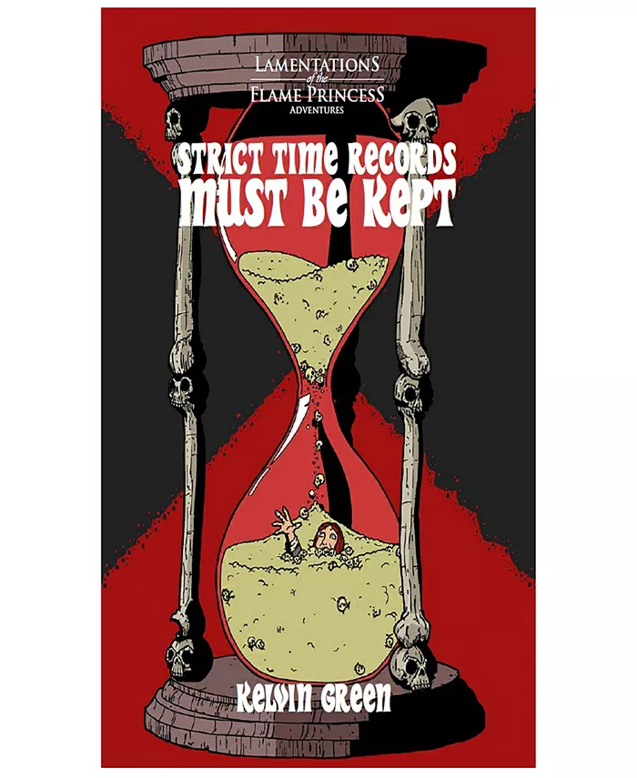 Lamentations of the Flame Princess Strict Time Records Must Be Kept Hardcover Rpg Book， 80 Pages， Adventure For Characters upto Level 3， Roleplaying G - Mycitystee