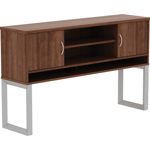 Lorell Walnut Laminate Freestanding Hutch (16240) - Mycitystee