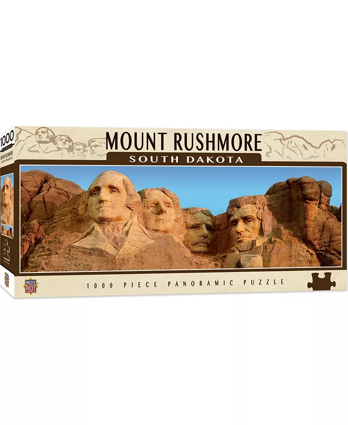 MasterPieces Puzzles American Vista Panoramic - Mount Rushmore National Memorial 1000 Piece - Mycitystee