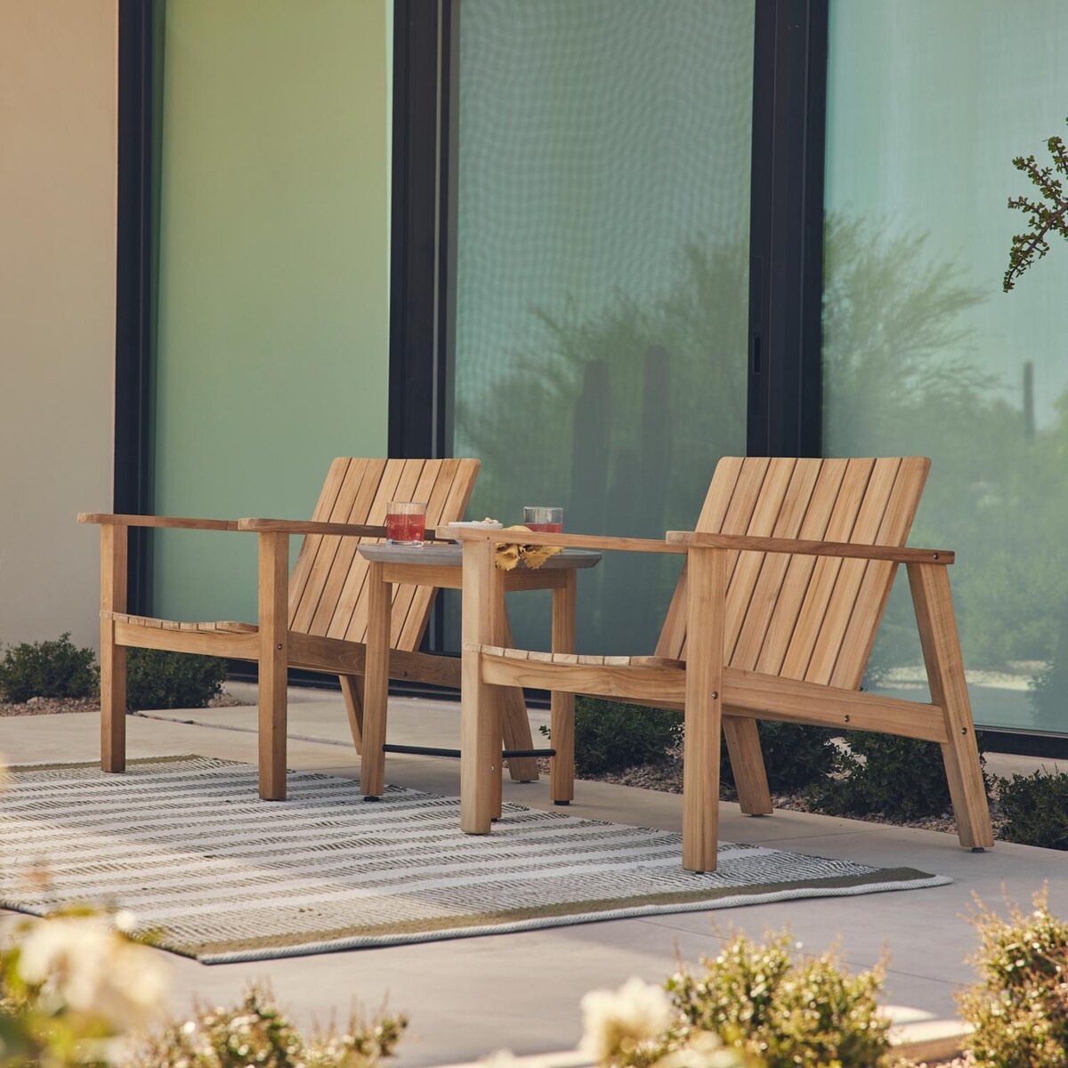 Neighbor Teak Adirondack Low Chair - Mycitystee