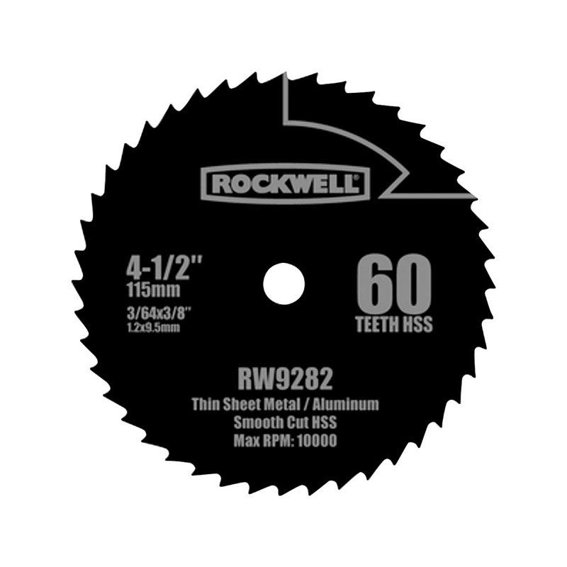Rockwell 4-1/2 in. D X 3/8 in. Versacut High Speed Steel Circular Saw Blade 60 teeth - Mycitystee
