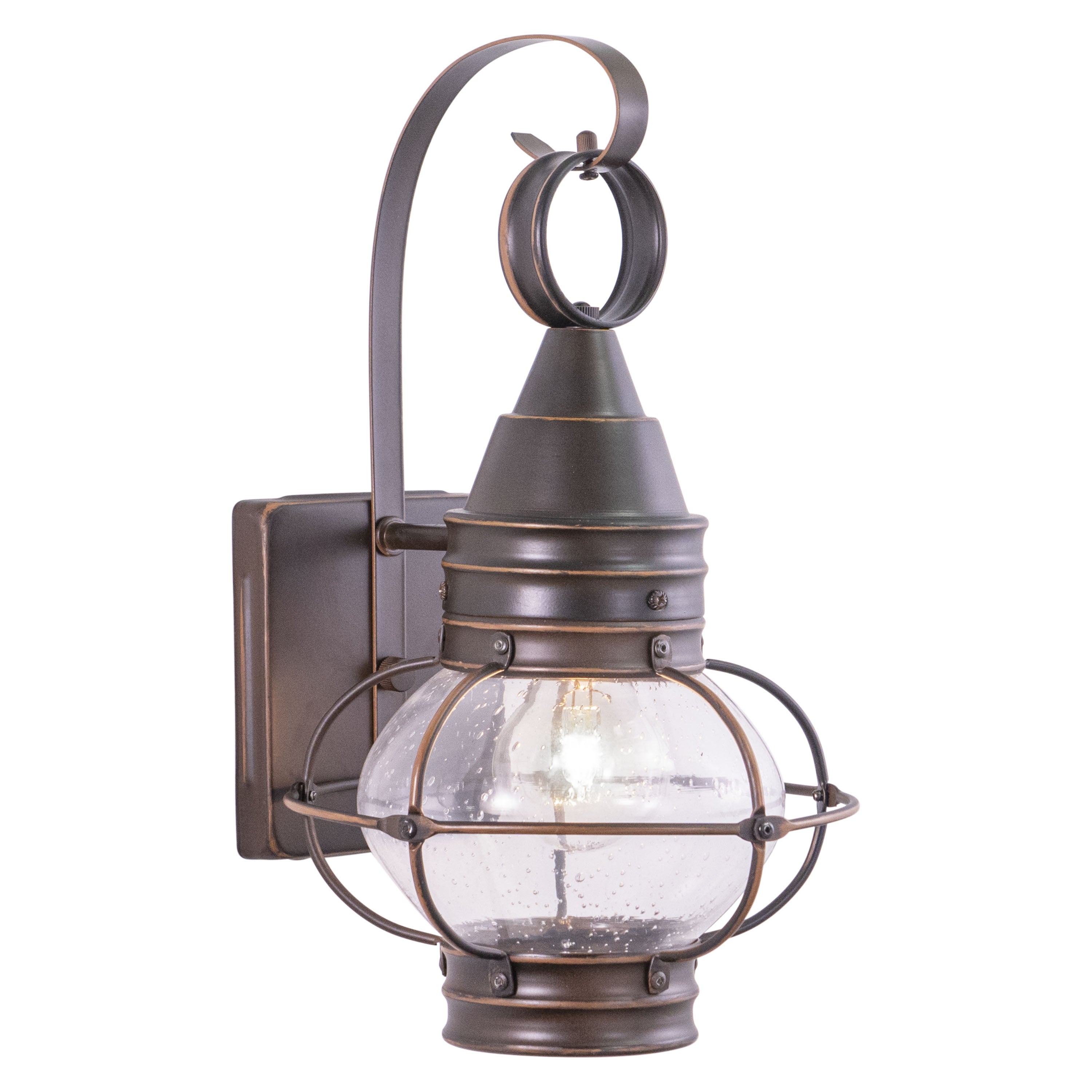 Chatham 1 Light Bronze Coastal Outdoor Wall Lantern Clear Glass - 8-in W x 13.5-in H x 8.5-in D Shopping - The Best Deals on Outdoor Wall Lanterns | 2 - Mycitystee