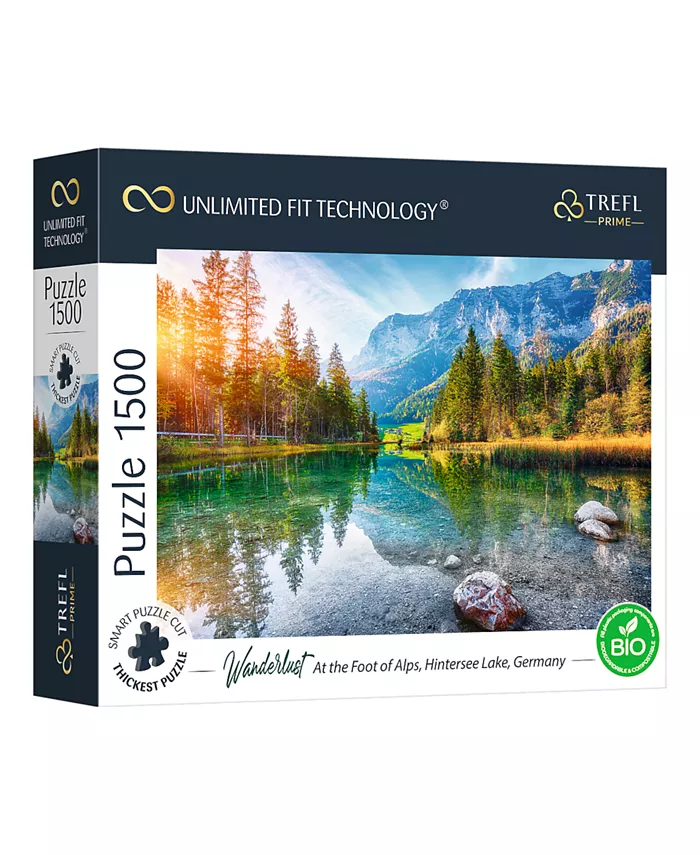 Trefl Prime 1500 Piece Puzzle- Wanderlust At The Foot of Alps， Hintersee Lake， Germany - Mycitystee