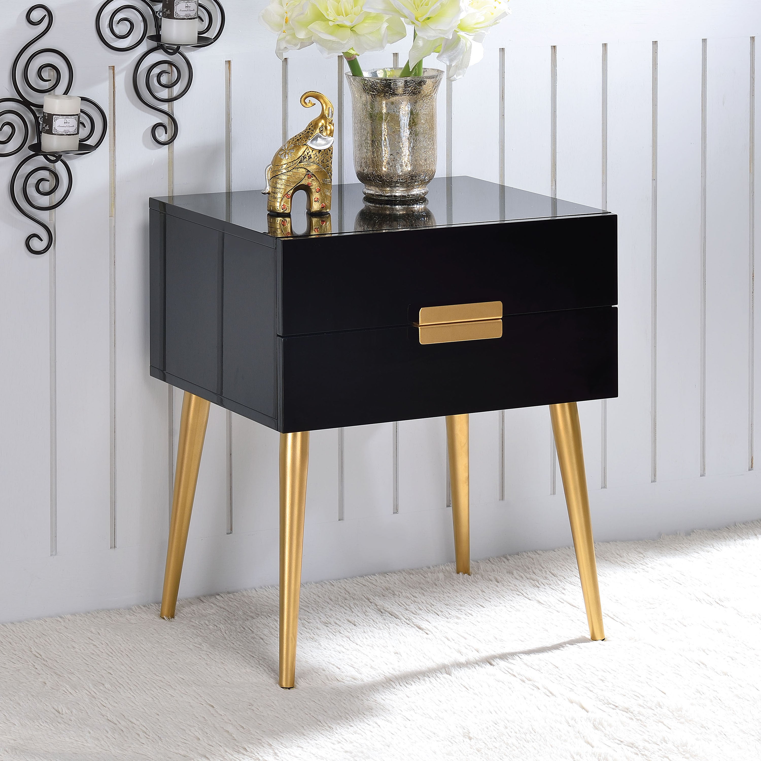 Acme Furniture Denvor Mid-Century Side Table - Mycitystee