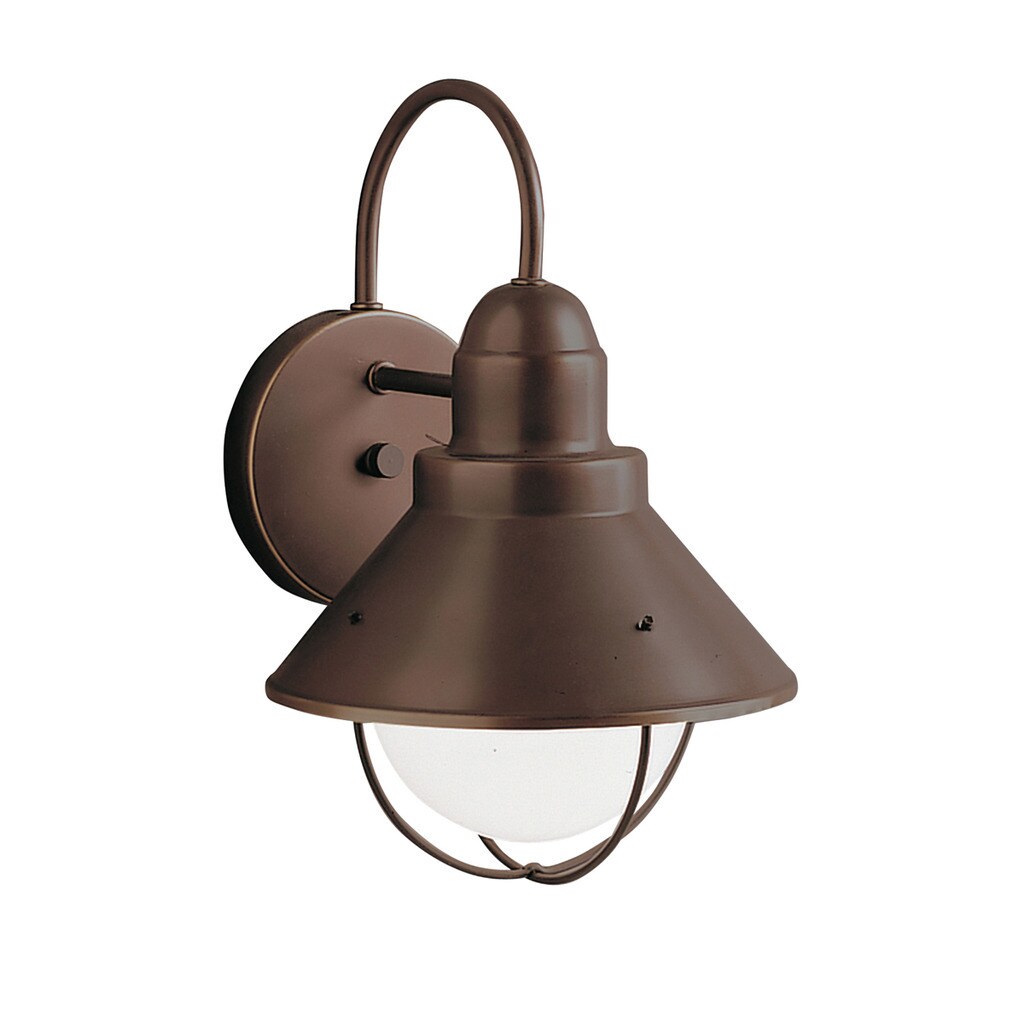 Kichler Lighting Seaside Collection 1-light Olde Bronze Outdoor Wall Lantern Shopping - The Best Deals on Outdoor Barn Lights | 18844669 - Mycitystee
