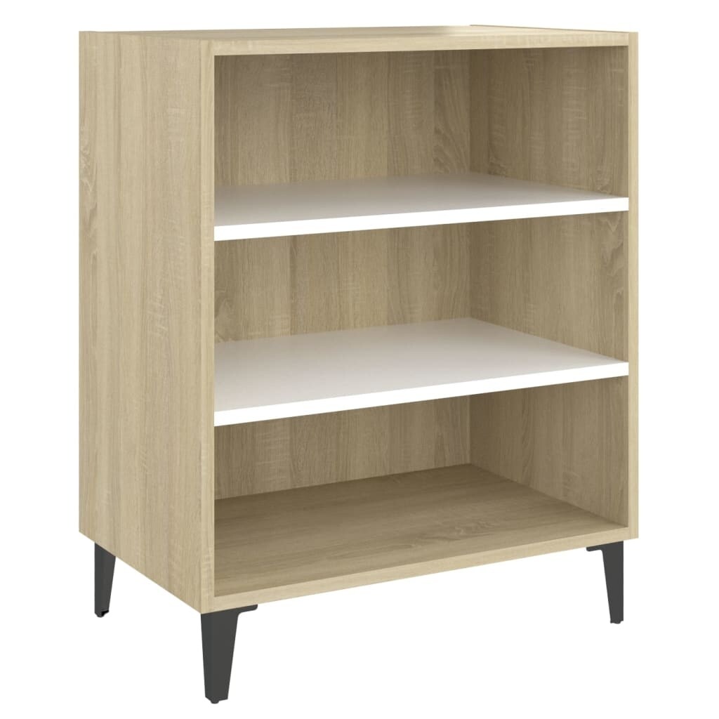 vidaXL Sideboard White and Sonoma Oak 22.4
