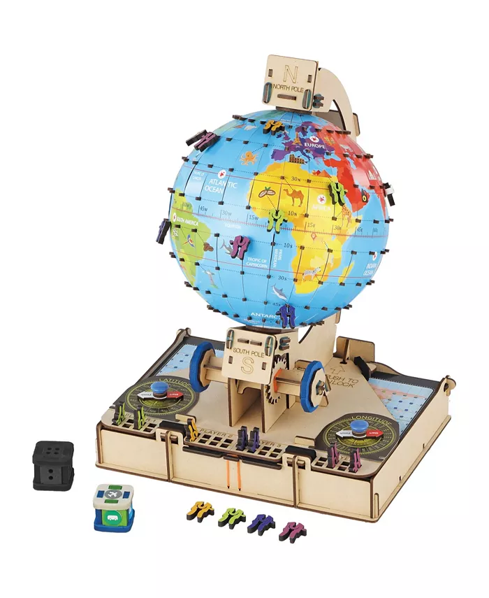 Asmodee North America， Inc. Smartivity DIY Globe Trotters Toy World Explorer Kit Augmented Reality Enabled， 248 Piece - Mycitystee