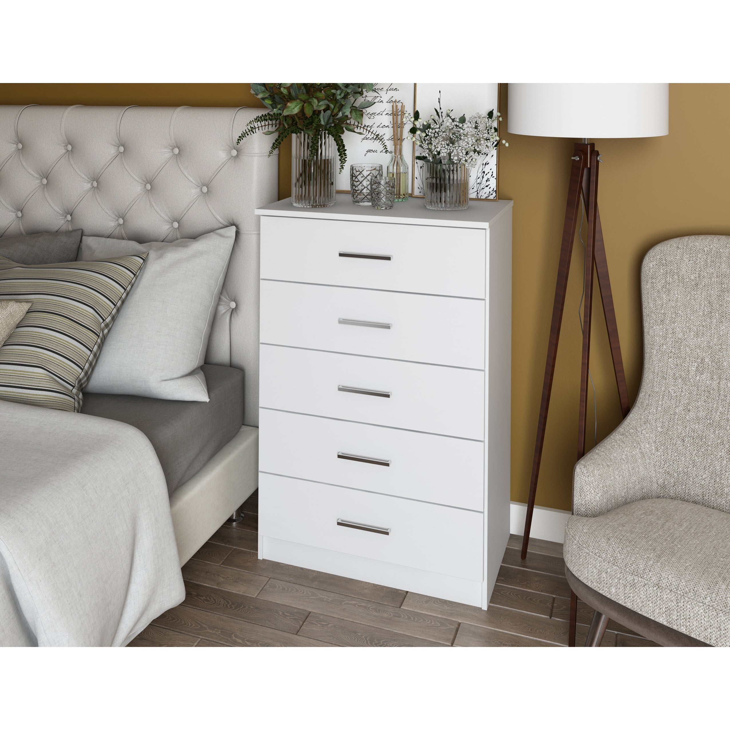 Palace Imports 100% Solid Wood Metro 5-Drawer Chest - - 31250979 - Mycitystee