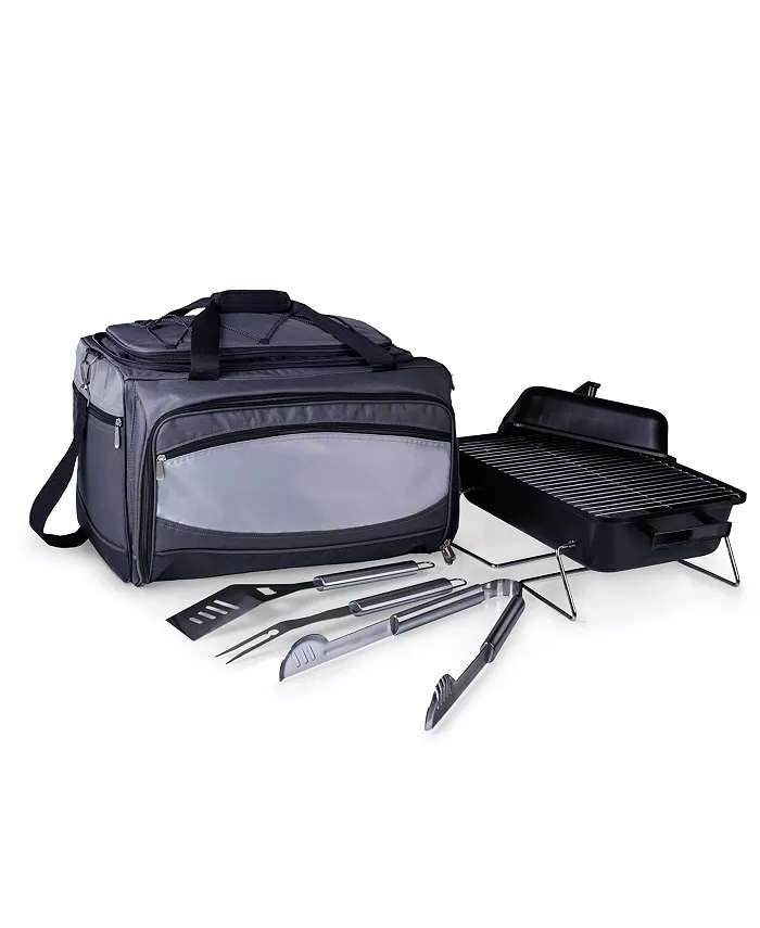 Picnic Time Onivaandreg by Buccaneer Portable Charcoal Grill Cooler Tote - Mycitystee