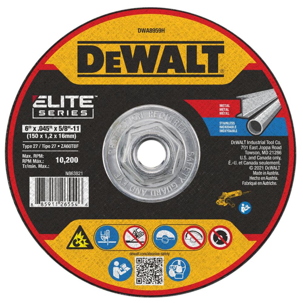 DEWALT Mini Hub Wheels 6 x .045 x 5/8to 11 XP T27 - Mycitystee