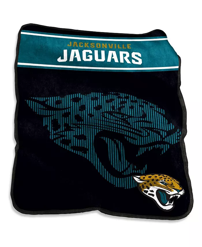 Logo Brands Jacksonville Jaguars 60'' x 80'' XL Raschel Plush Throw Blanket - Mycitystee