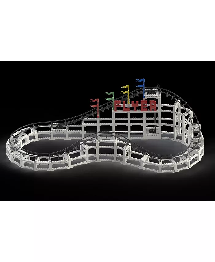 MIEH CDX Blocks Brick Construction Flyer Roller Coaster Building Set - Mycitystee