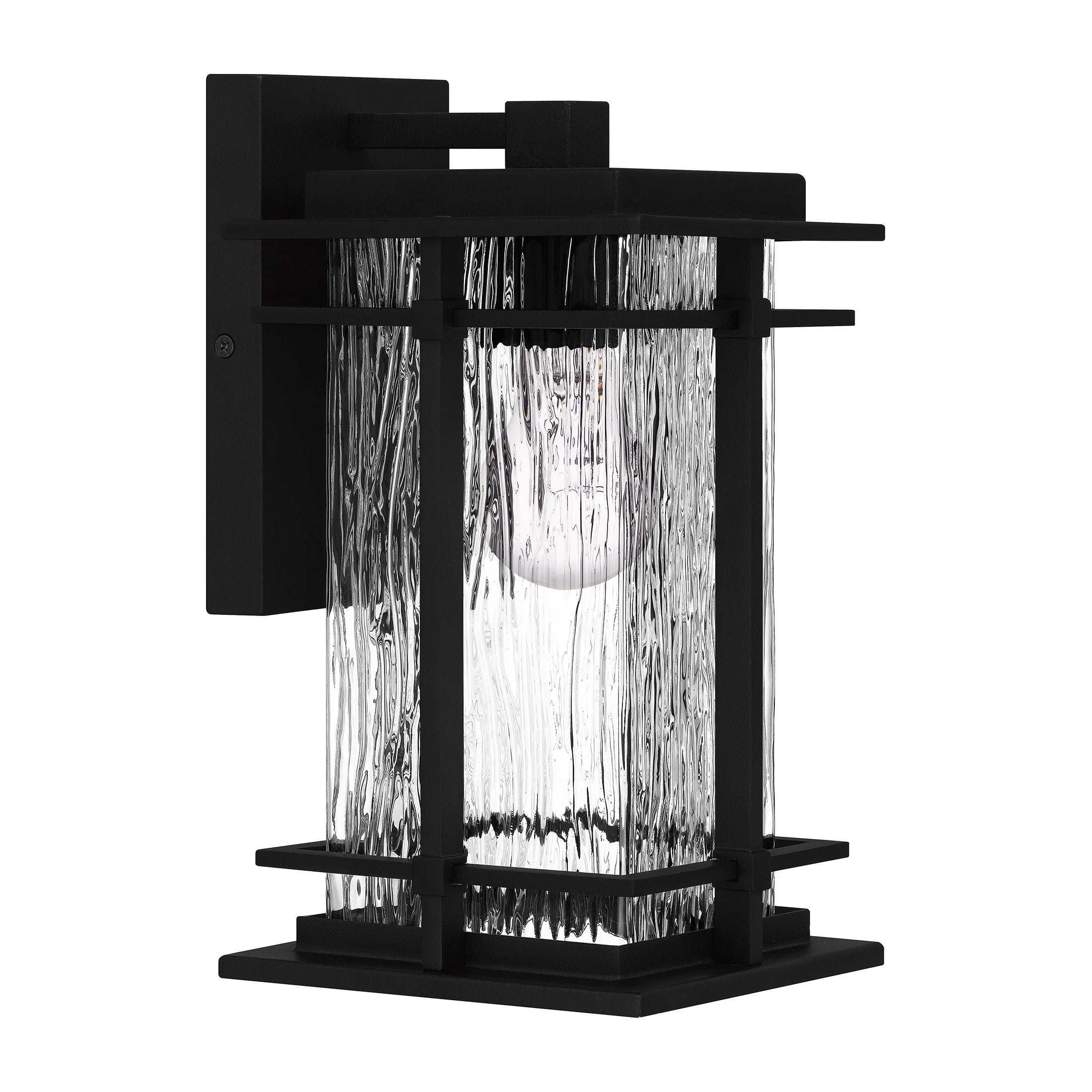 McAlister 1-Light Earth Black Outdoor Wall Lantern - Mycitystee