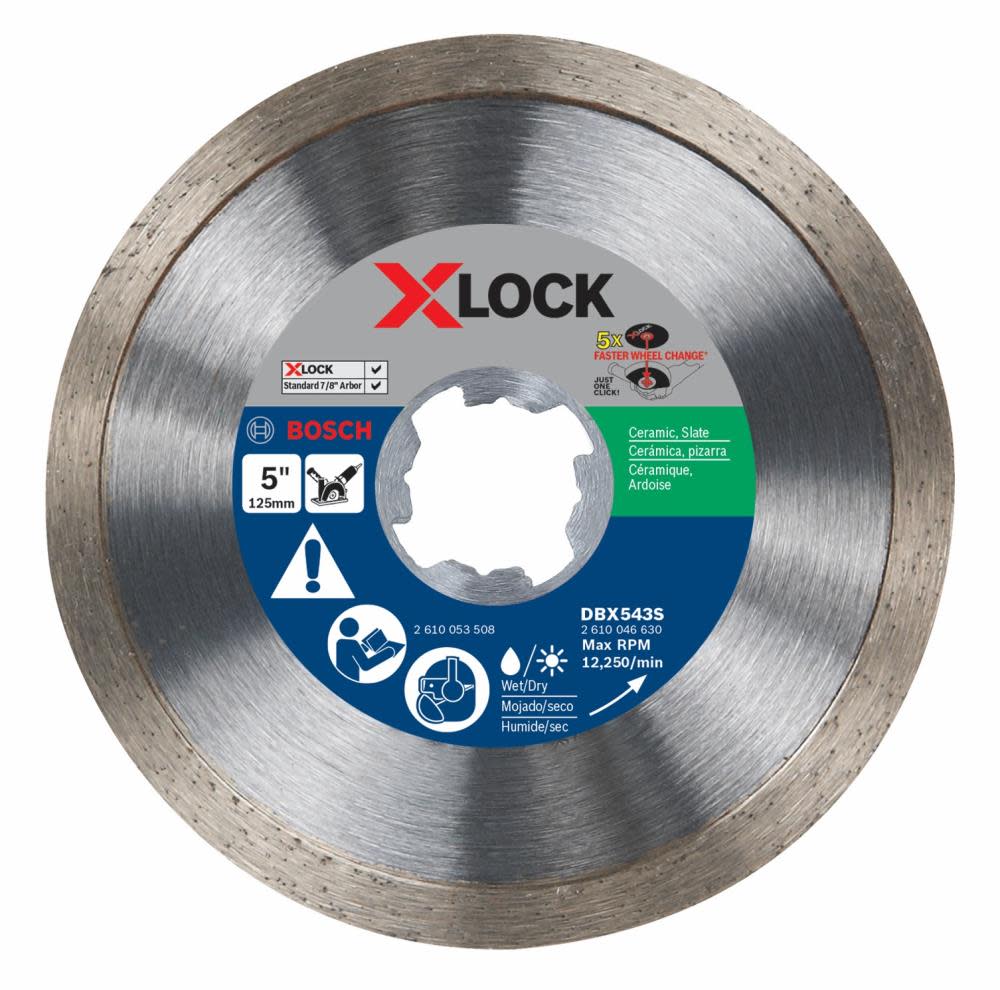 5 In. X-LOCK Continuous Rim Diamond Blade - Mycitystee