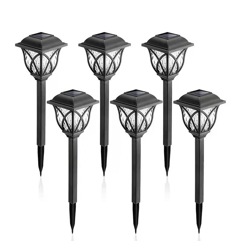 6 pcs Patterned Solar Street Light Outdoor LED Solar Garden Light - Mycitystee