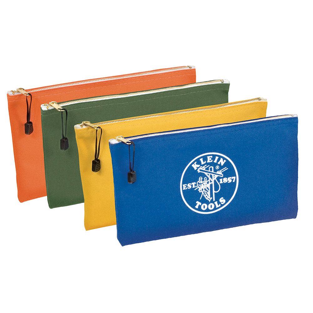 4-Pack Canvas Zipper Bags - Mycitystee