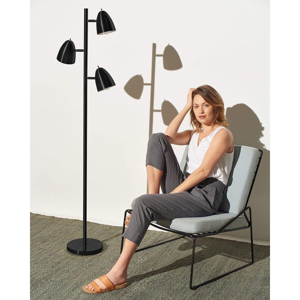 Brightech Jacob LED Floor Lamp - Black - Mycitystee