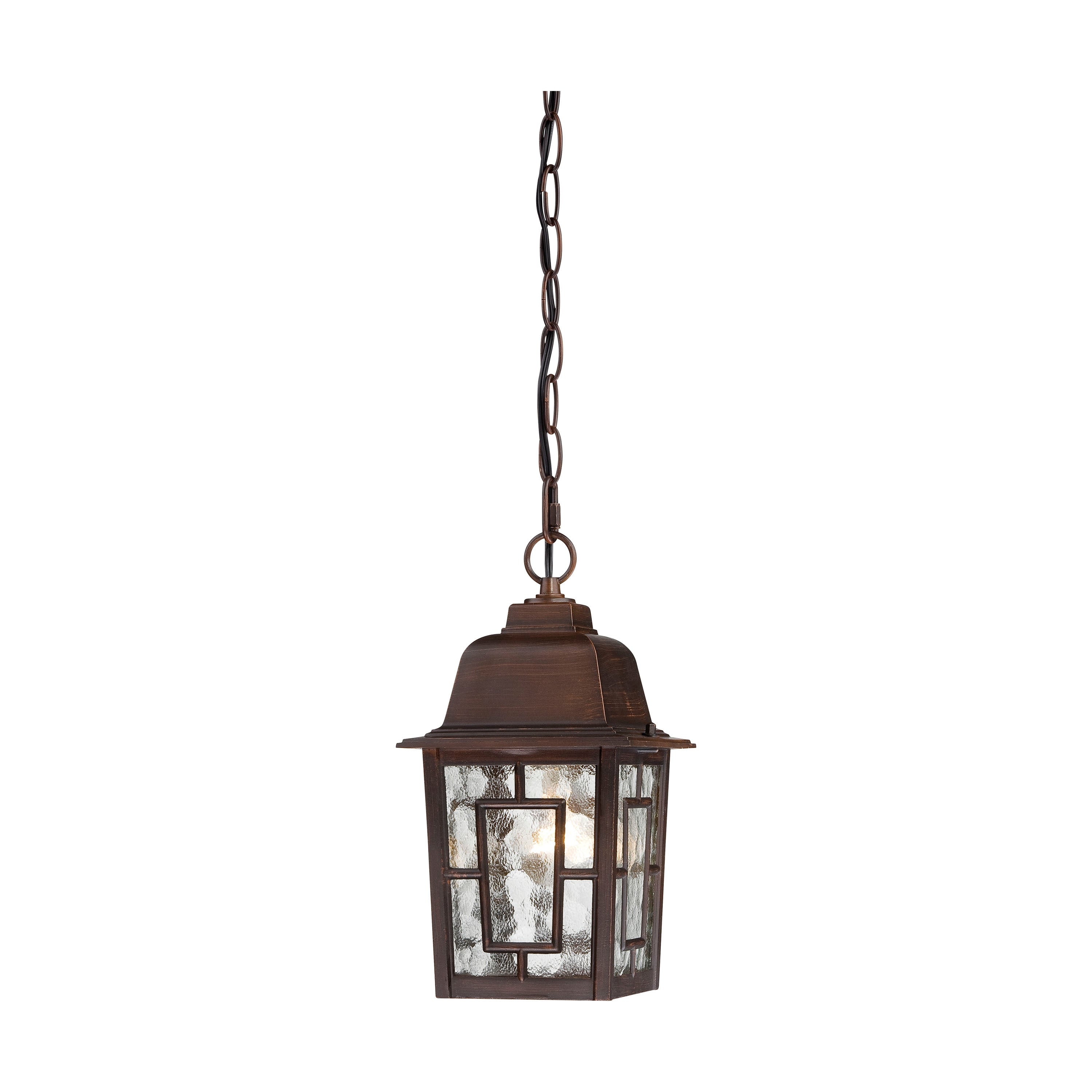 Nuvo Banyon 1-light Rustic Bronze 11-inch Hanging Fixture - Mycitystee