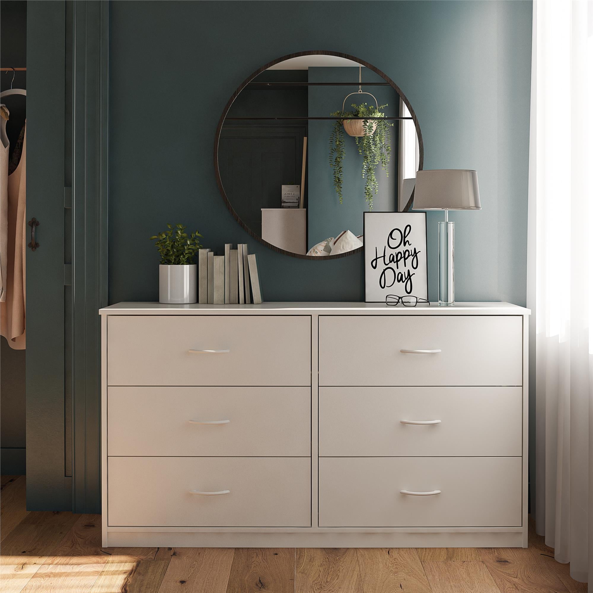 Classic 6 Drawer Dresser， White - - 36326256 - Mycitystee