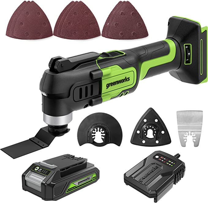 24V Cordless Battery Multi-Tool w/ 2.0Ah Battery  Charger - Mycitystee