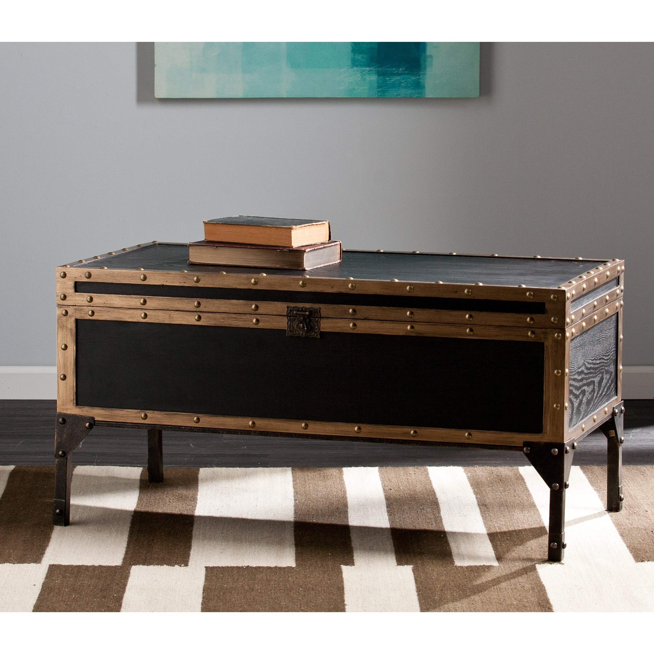SEI Furniture Azul Travel Trunk Coffee Table - Mycitystee