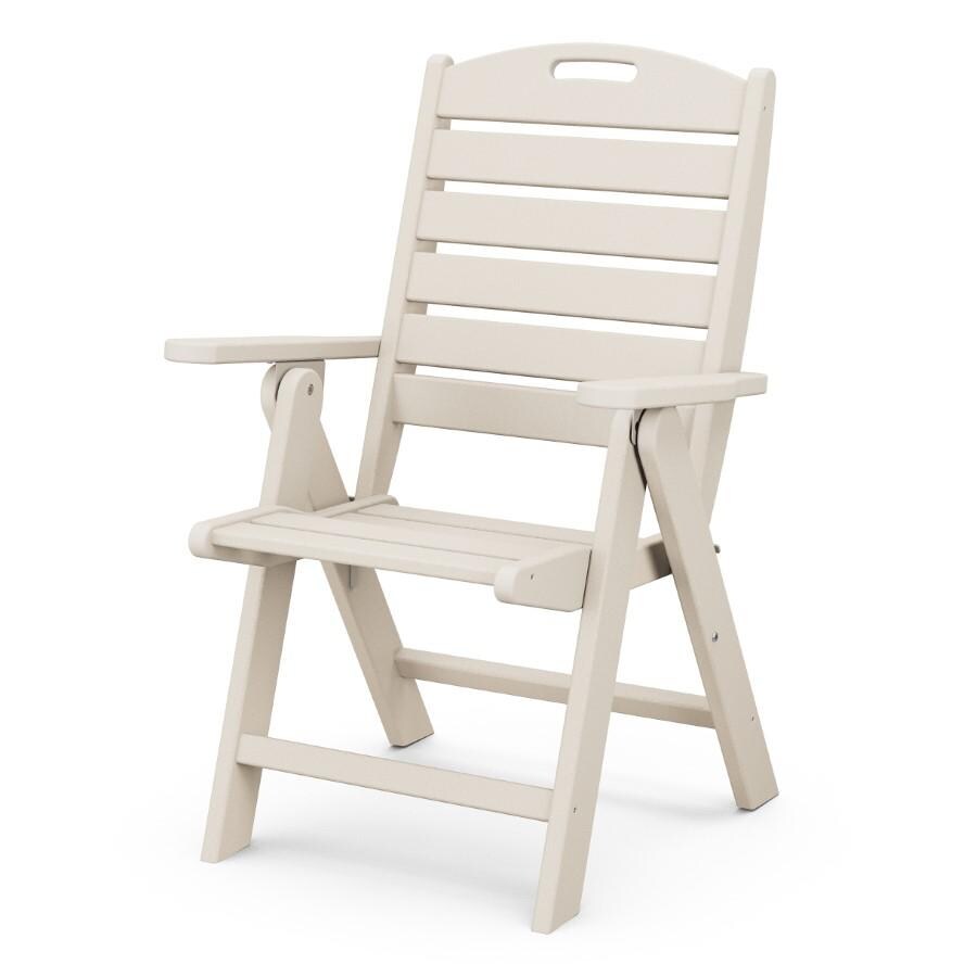 POLYWOOD Nautical Highback Chair in Sand - Mycitystee