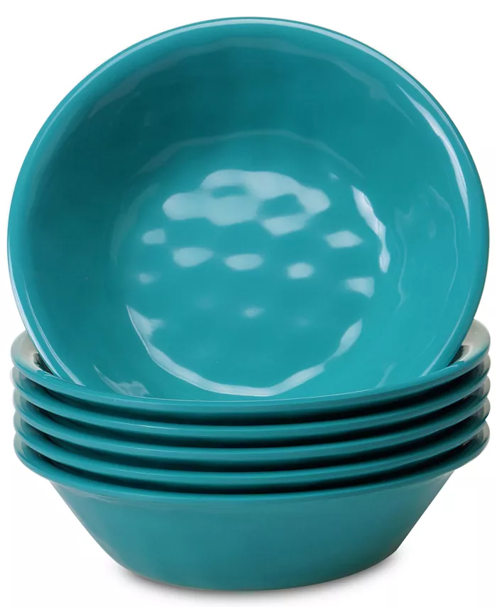 Certified International Teal Set of Melamine 6 All-Purpose Bowls - Mycitystee