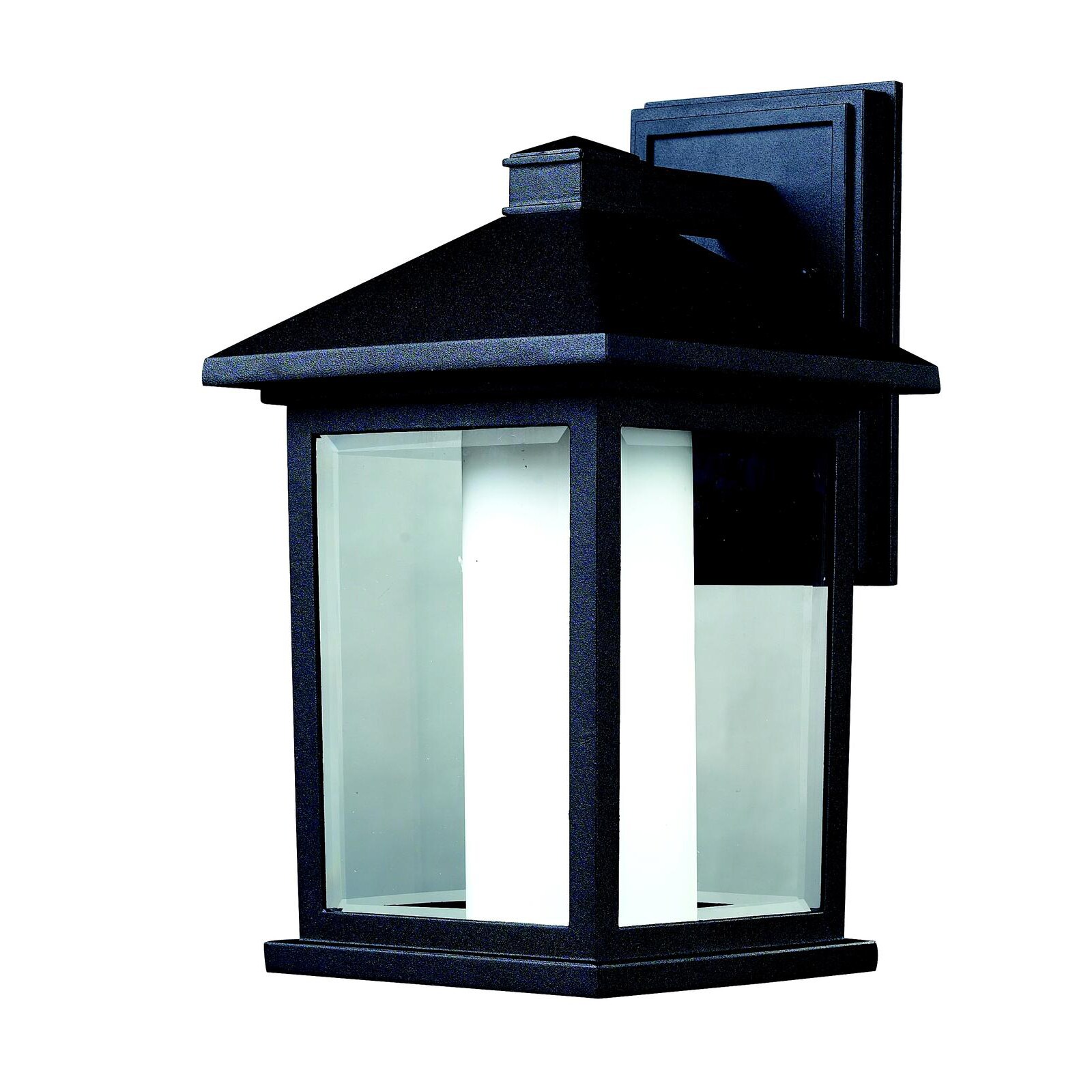 Mesa Black/ Clear Outdoor Wall Light - Mycitystee