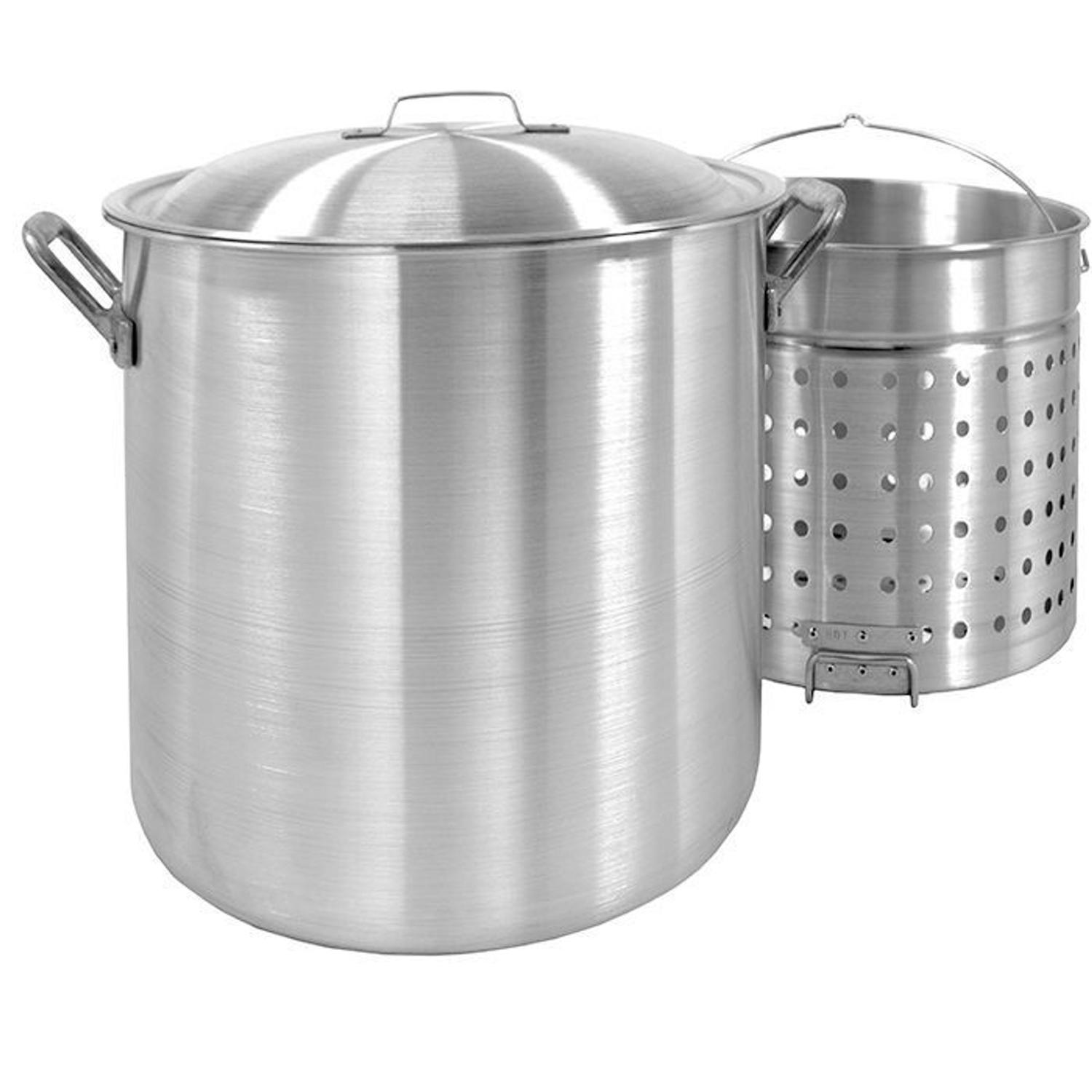 Bayou Classic Aluminum Grill Stockpot with Basket 120 qt 1 pk - Mycitystee